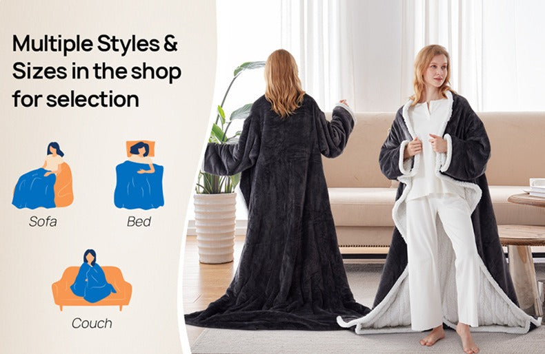 CozyWrap™ Wearable Electric Blanket – Winter’s Warmest Hug