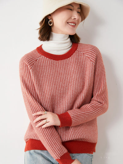 Thick Knitted Sweater Modal Wool Blend
