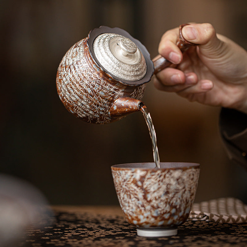 Large Capacity Stoneware Kung Fu Tea Teaware Teapot Single Teapot Household Tea Maker