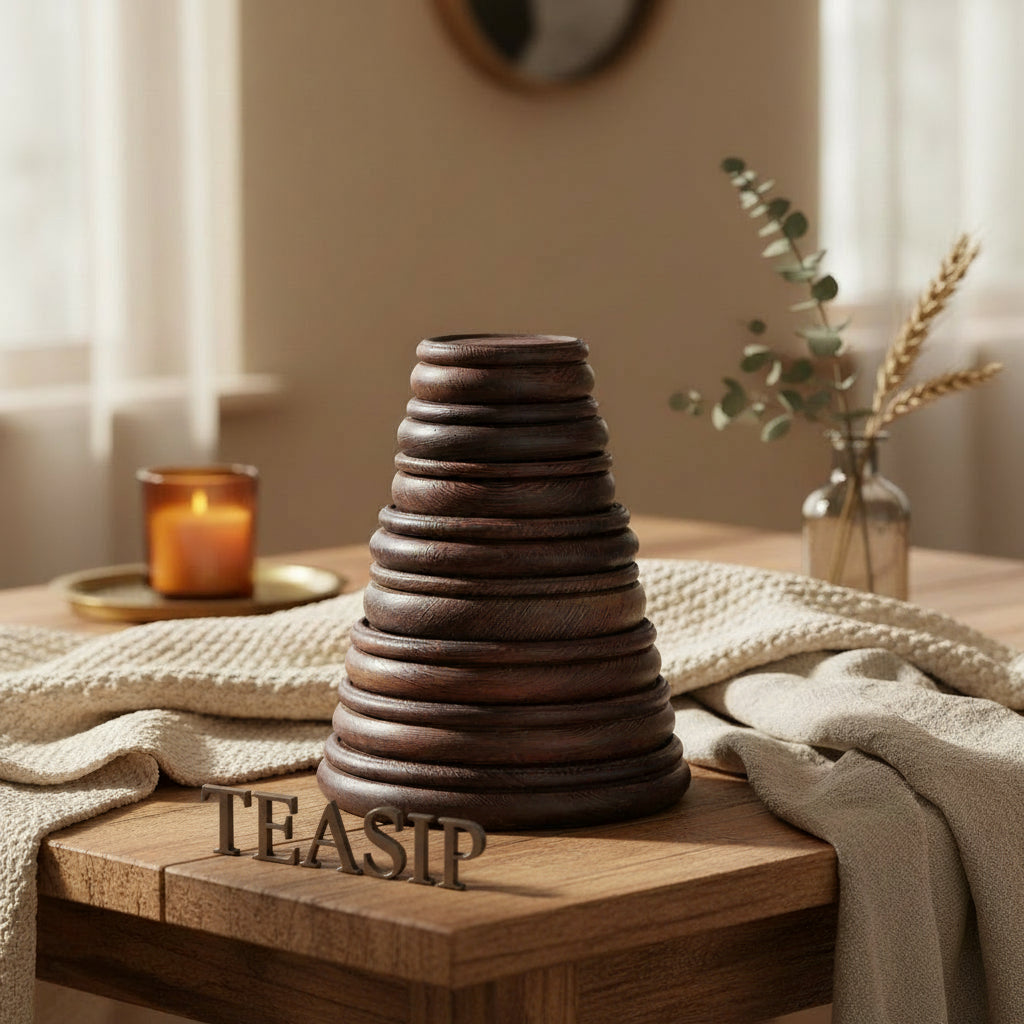 Rosewood Base for Teapot, Vase, and Sculpture Display