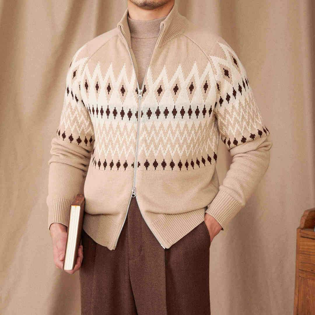 Wool Blend Ribbed Pattern Hemline Top