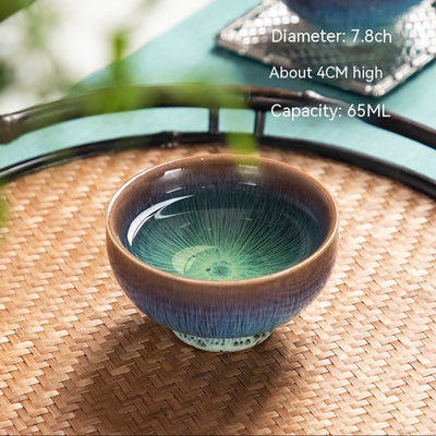 Ceramic Personal Jun Kiln Vintage Teaware