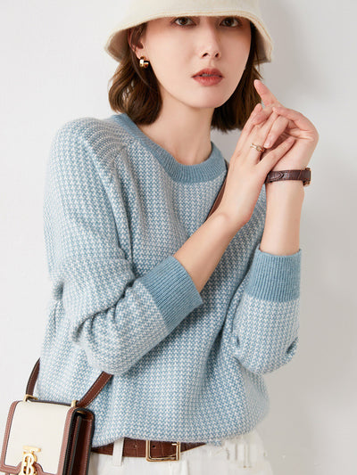 Thick Knitted Sweater Modal Wool Blend