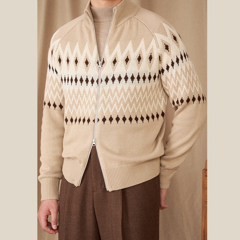 Wool Blend Ribbed Pattern Hemline Top