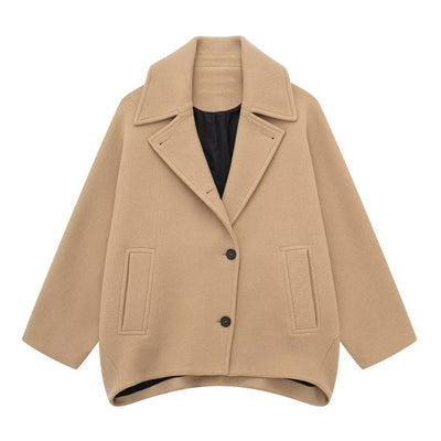 Ladies New Wool Blend Short Coat