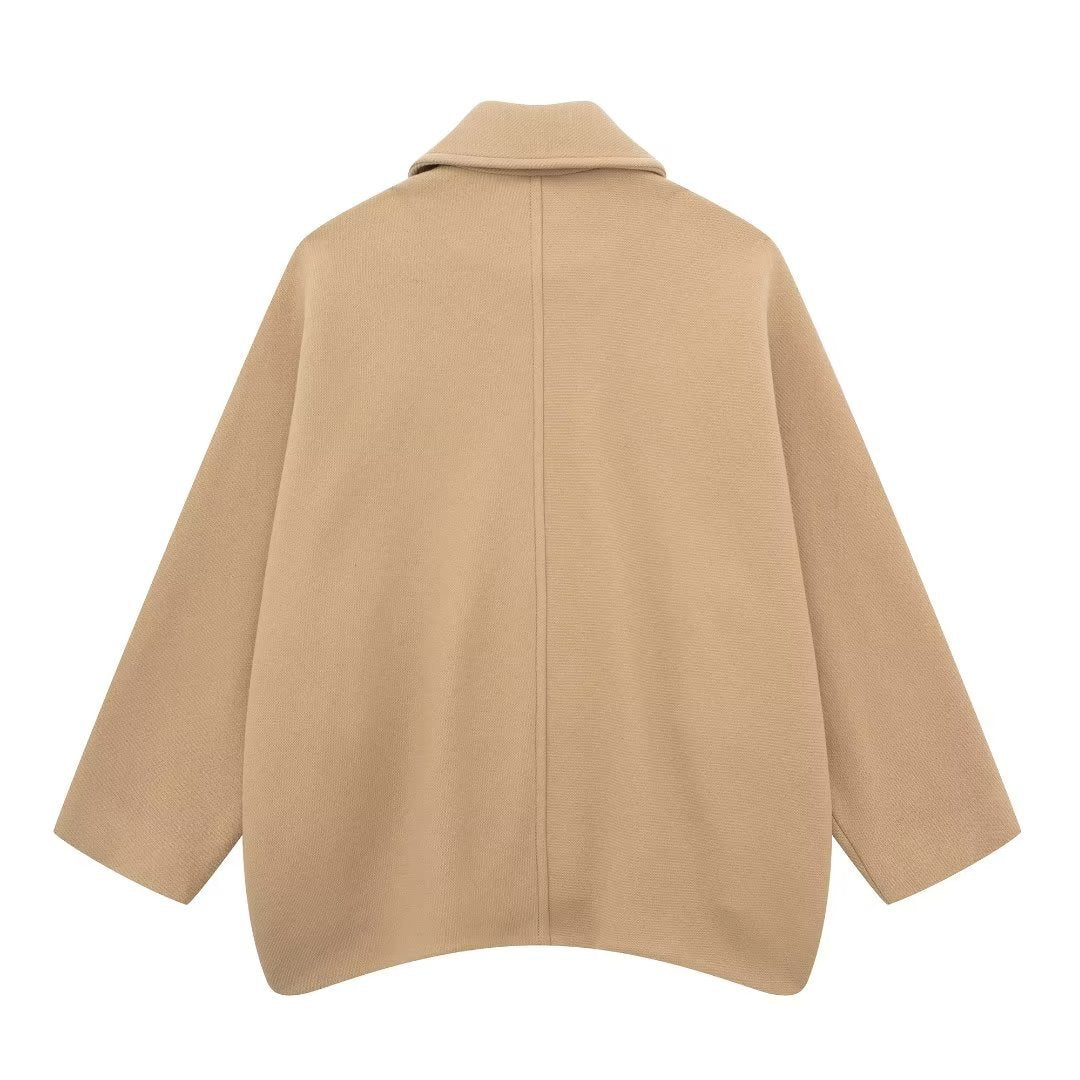 Ladies New Wool Blend Short Coat