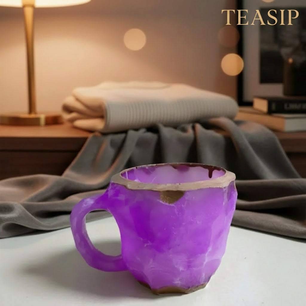 Resin Mineral Crystal Coffee Mug
