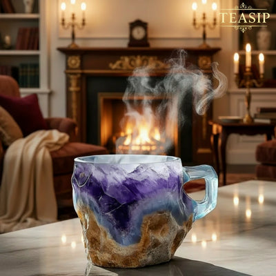 Resin Mineral Crystal Coffee Mug