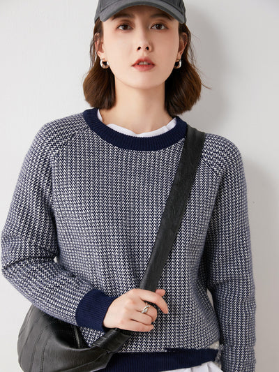 Thick Knitted Sweater Modal Wool Blend