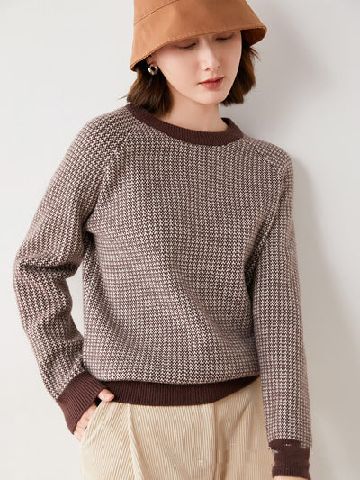 Thick Knitted Sweater Modal Wool Blend