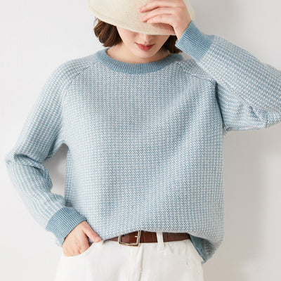 Thick Knitted Sweater Modal Wool Blend