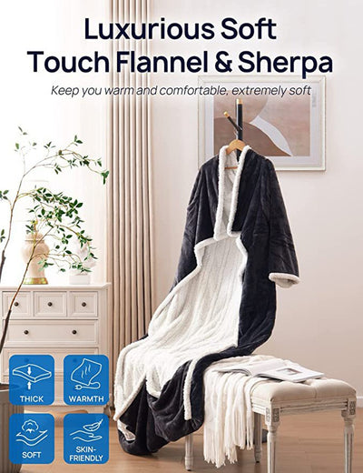 CozyWrap™ Wearable Electric Blanket – Winter’s Warmest Hug