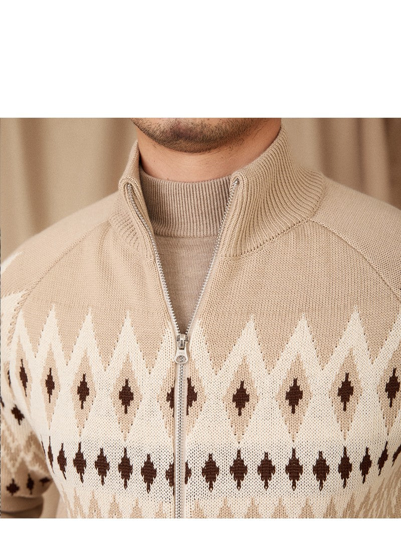 Wool Blend Ribbed Pattern Hemline Top