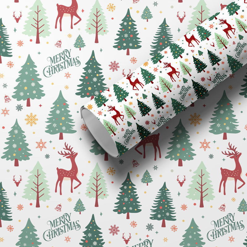 Christmas Gift Packaging Paper Printed Gift Paper Cute Christmas Eve Christmas Gift