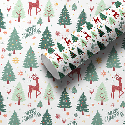 Christmas Gift Packaging Paper Printed Gift Paper Cute Christmas Eve Christmas Gift