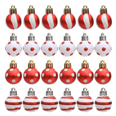 Mini Painted Christmas Ball 3 Cm24PCS Christmas Gift Gift Gift