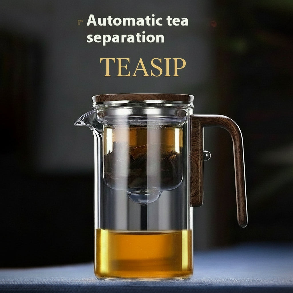 Premium Glass Teapot with Magnetic Infuser for Perfect Loose Leaf Tea Brewing